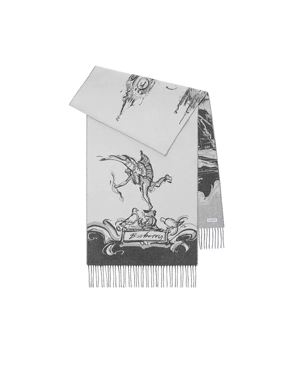 Кашемировый шарф Вестминстер Burberry, серый
Кашемировый шарф Вестминстер Burberry, серый