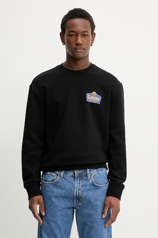 Хлопковая толстовка Guess Jeans, черный
Хлопковая толстовка Guess Jeans, черный