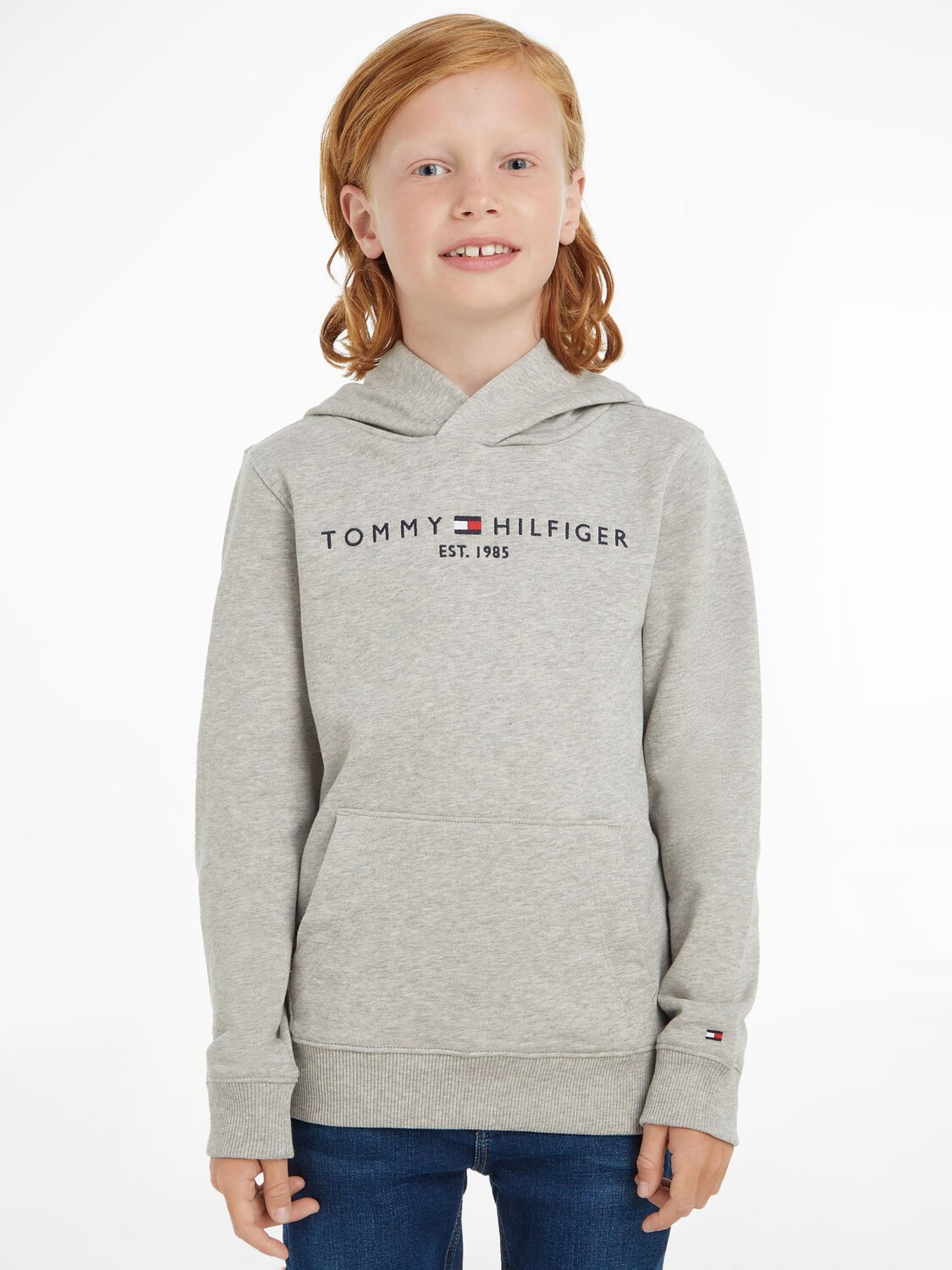 Детский пуловер с капюшоном Essential Tommy Hilfiger, светло-серый вереск
Детский пуловер с капюшоном Essential Tommy Hilfiger, светло-серый вереск