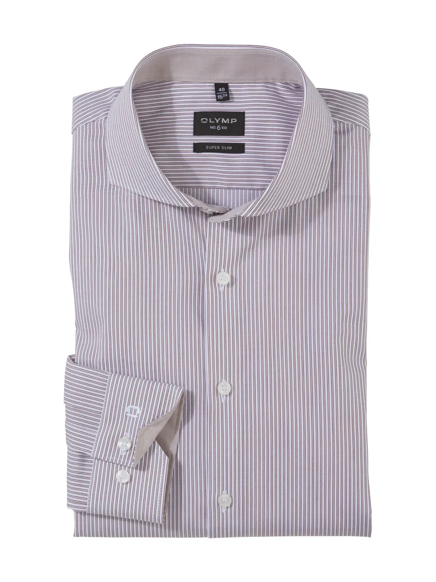 Деловая рубашка OLYMP "№. Шесть супертонких дюймов с тонкими полосками, коричневый
Деловая рубашка OLYMP "№. Шесть супертонких дюймов с тонкими полосками, коричневый