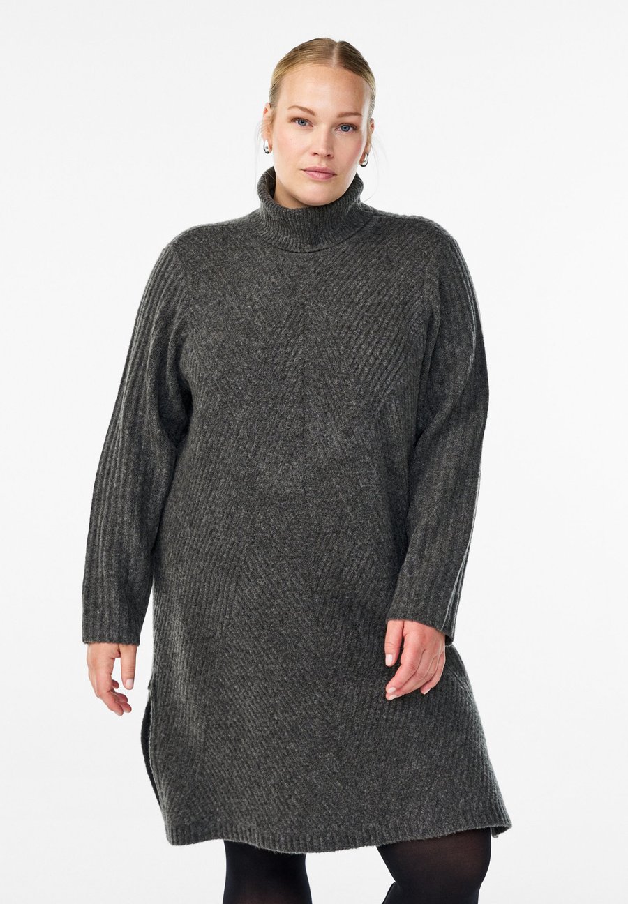 Платье Zizzi Jumper dress, Dark Grey Melange/Mottled Dark Grey
Платье Zizzi Jumper dress, Dark Grey Melange/Mottled Dark Grey