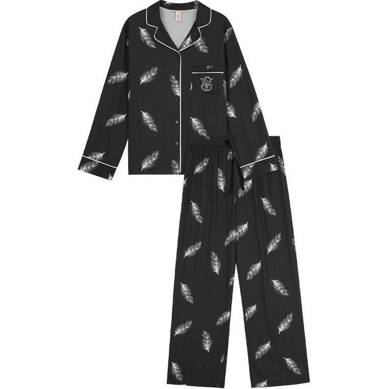 Victoria's Secret Пижамный комплект Refined Print Silky Skin Friendly женский Black Feather
Victoria's Secret Пижамный комплект Refined Print Silky Skin Friendly женский Black Feather