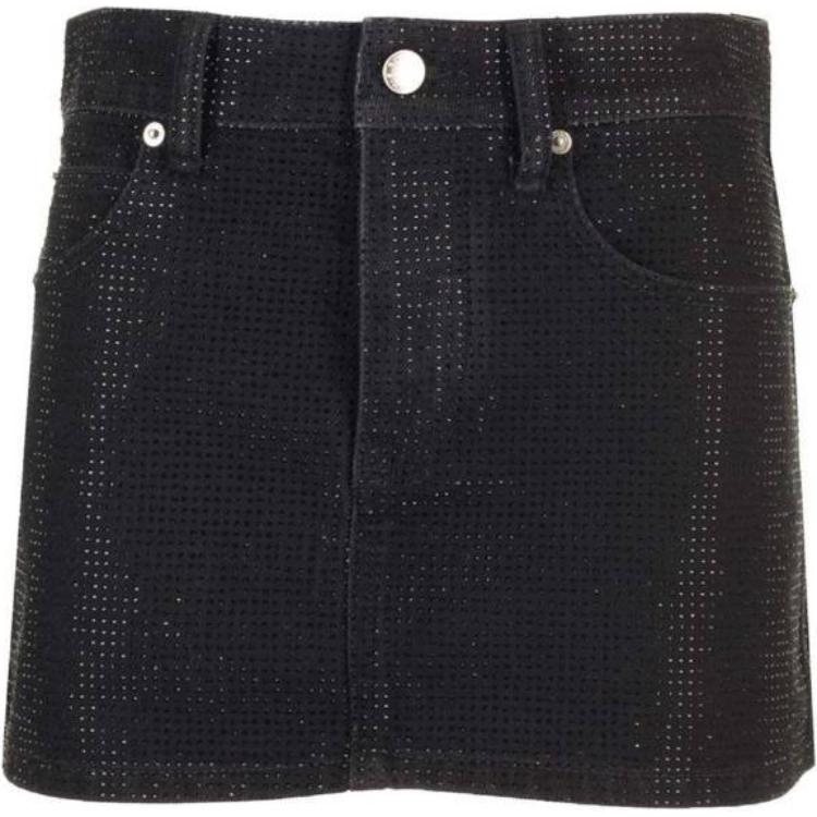 Джинсовая мини-юбка с декором Alexander Wang, черный
Джинсовая мини-юбка с декором Alexander Wang, черный