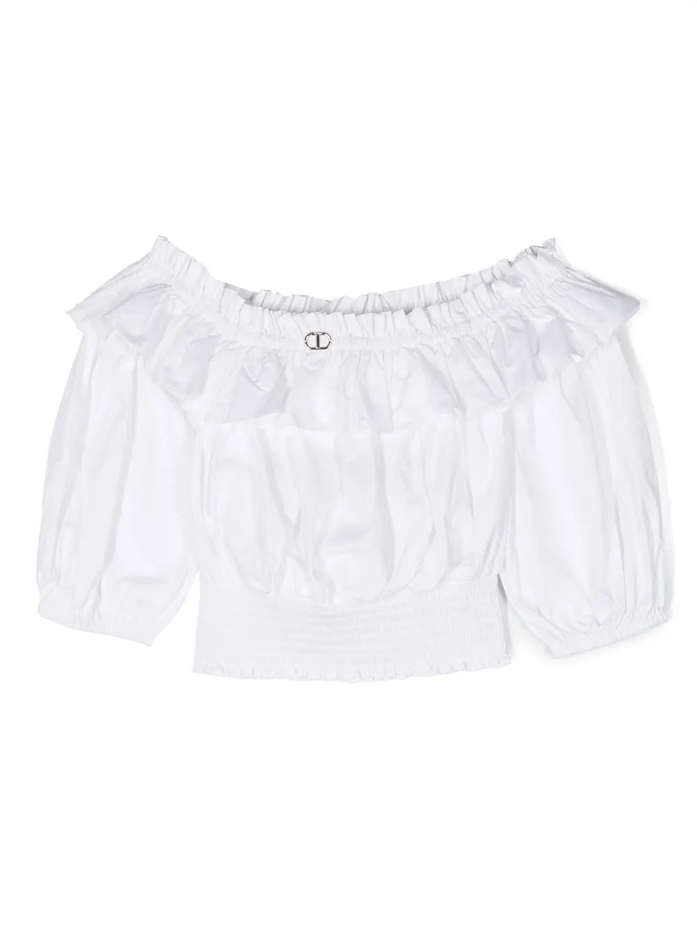 Блузка с открытыми плечами Twinset Kids, белый
Блузка с открытыми плечами Twinset Kids, белый