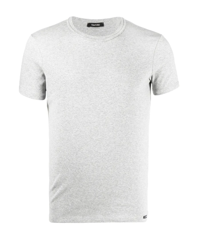 Простая хлопковая футболка с круглым вырезом. Tom Ford, серый
Простая хлопковая футболка с круглым вырезом. Tom Ford, серый