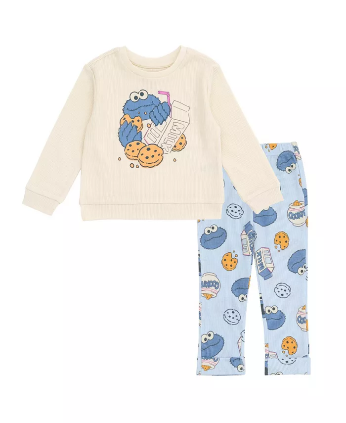 Детский комплект для мальчиков: толстовка с Cookie Monster и брюки-джоггеры из вафельной ткани Sesame Street, белый
Детский комплект для мальчиков: толстовка с Cookie Monster и брюки-джоггеры из вафельной ткани Sesame Street, белый