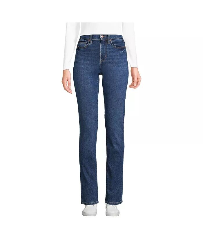 Женские синие прямые джинсы Recover с высокой посадкой Lands' End, синий
Женские синие прямые джинсы Recover с высокой посадкой Lands' End, синий