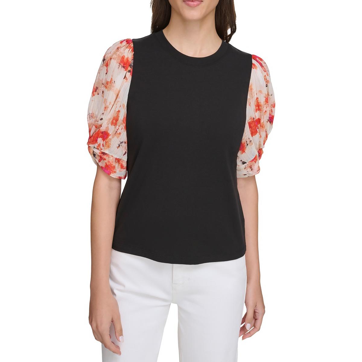 Женский трикотажный пуловер из смешанной пряжи DKNY, цвет black/orange blossom multi
Женский трикотажный пуловер из смешанной пряжи DKNY, цвет black/orange blossom multi