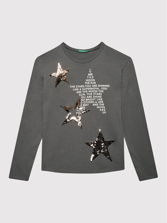 Блуза стандартного кроя United Colors Of Benetton, серый
Блуза стандартного кроя United Colors Of Benetton, серый