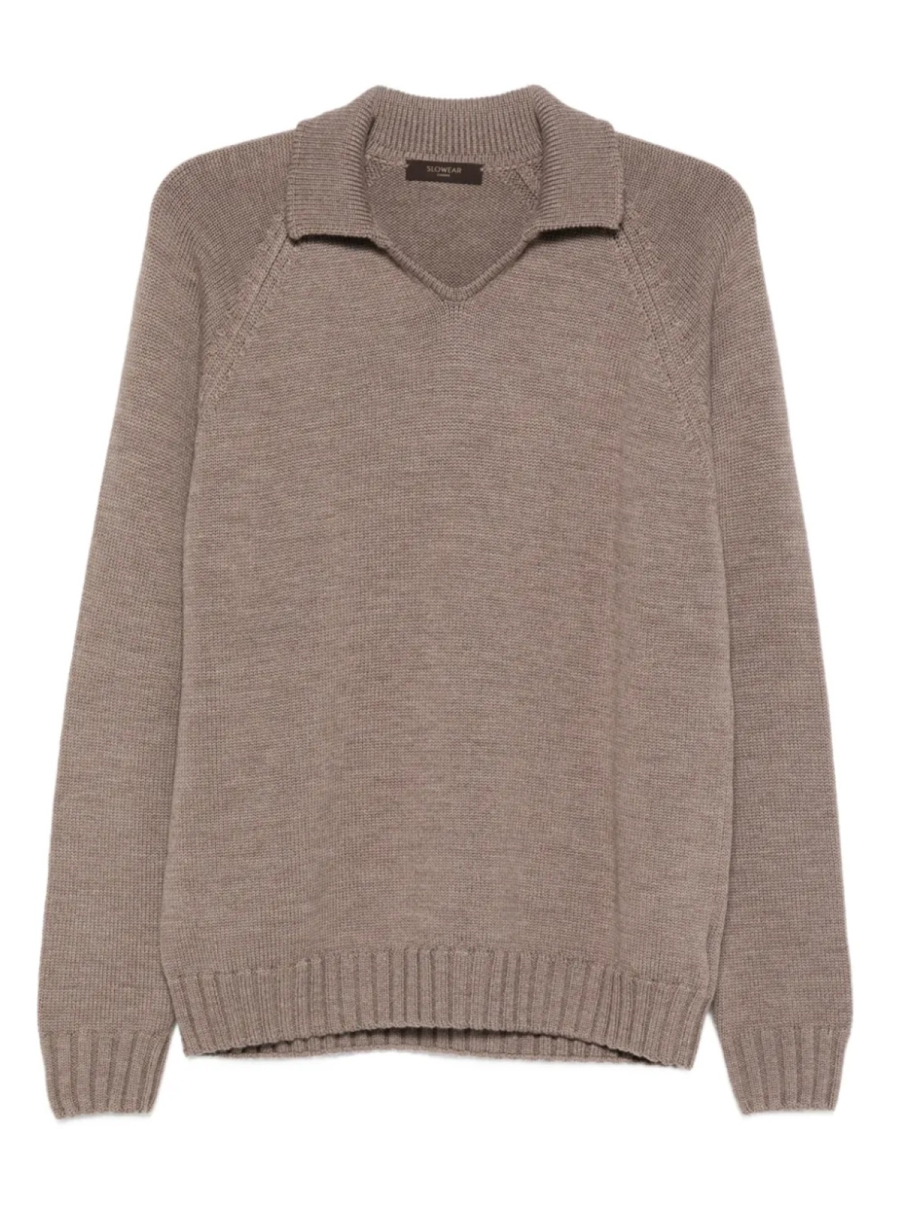 Шерстяной свитер с воротником-поло Zanone, коричневый
Шерстяной свитер с воротником-поло Zanone, коричневый