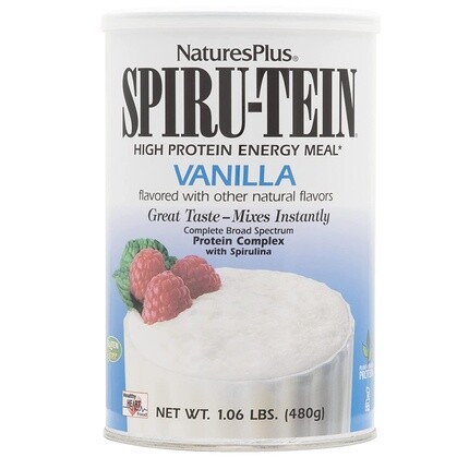 Naturesplus Spiru-Tein Протеиновый порошок спирулины с ванилью и витаминами и минералами для энергии 1,06 фунта - 16 порций, Nature'S Plus
Naturesplus Spiru-Tein Протеиновый порошок спирулины с ванилью и витаминами и минералами для энергии 1,06 фунта - 16 порций, Nature'S Plus