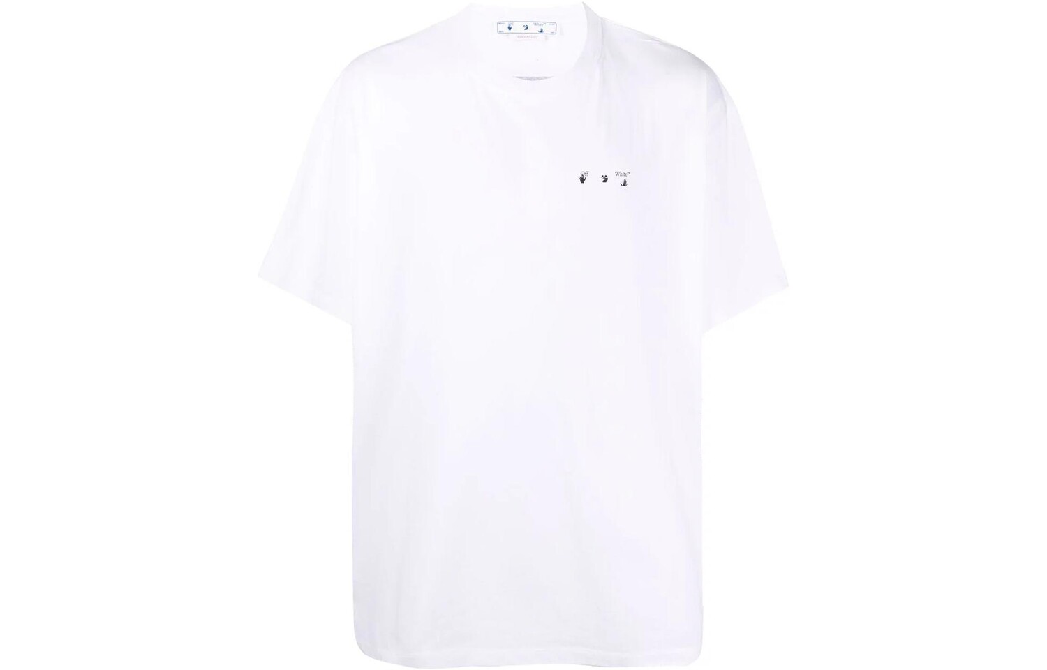 Футболка большого размера с логотипом утопающего человека Караваджо с надписью «Святой Иероним» Off-White, белый 
Футболка большого размера с логотипом утопающего человека Караваджо с надписью «Святой Иероним» Off-White, белый