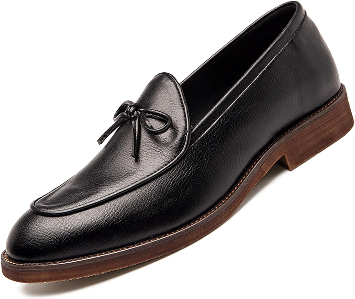 Мужские кожаные лоферы Optigard с слип-оном и монетным карманом, с бантом, повседневная и деловая обувь, формальная обувь для свадеб и вечеринок, туфли под смокинг, черный
Мужские кожаные лоферы Optigard с слип-оном и монетным карманом, с бантом, повседневная и деловая обувь, формальная обувь для свадеб и вечеринок, туфли под смокинг, черный