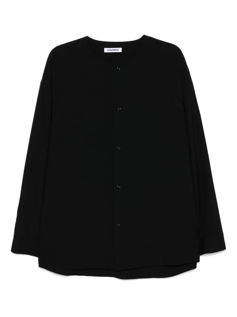 Шерстяная рубашка без воротника Attachment, черный
Шерстяная рубашка без воротника Attachment, черный
