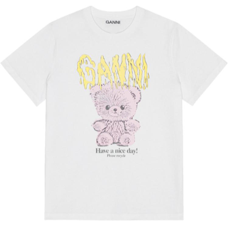 Футболка с принтом логотипа GANNI, ярко-белый
Футболка с принтом логотипа GANNI, ярко-белый