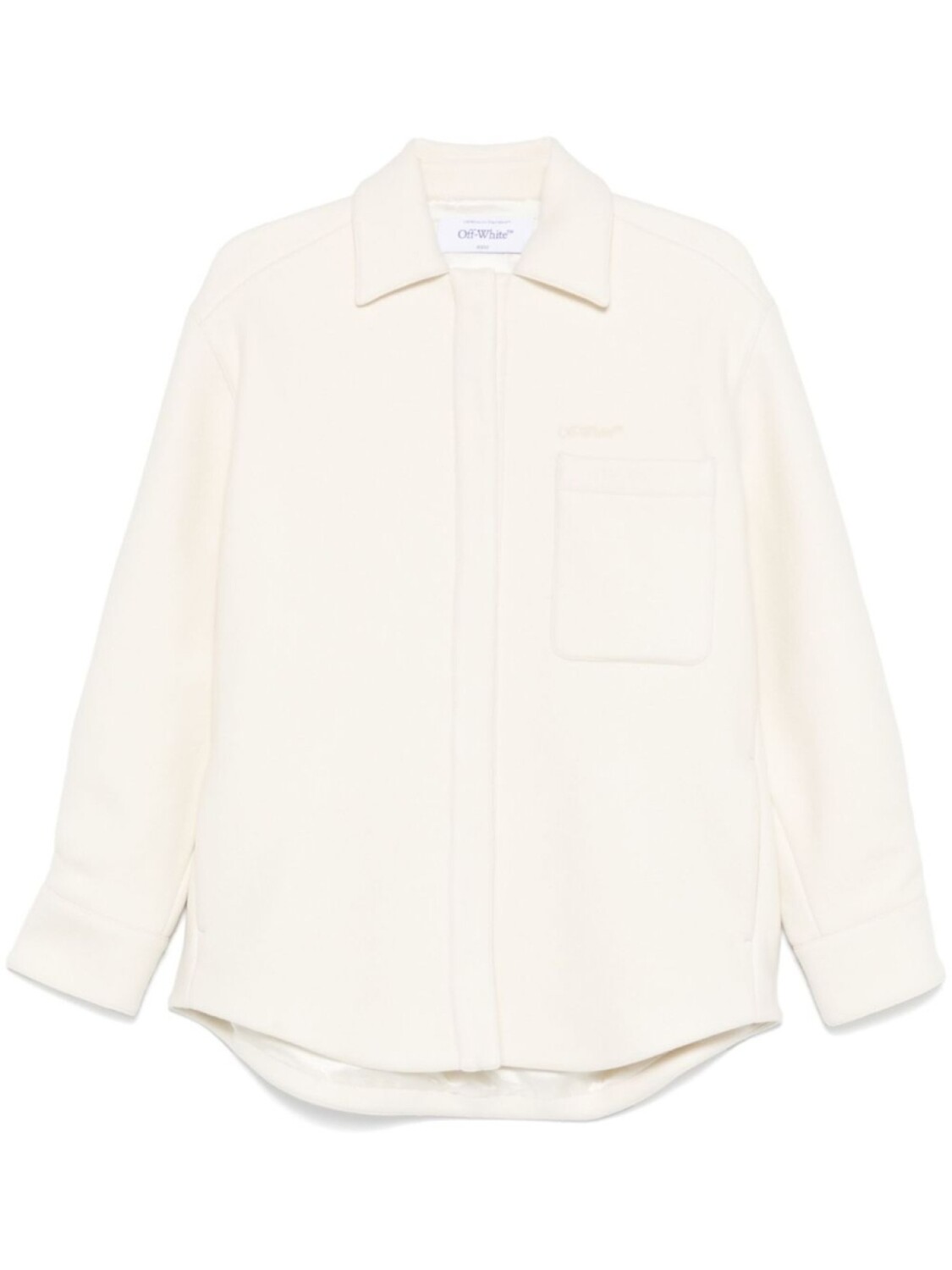 Off-White утепленная куртка-рубашка, белый
Off-White утепленная куртка-рубашка, белый