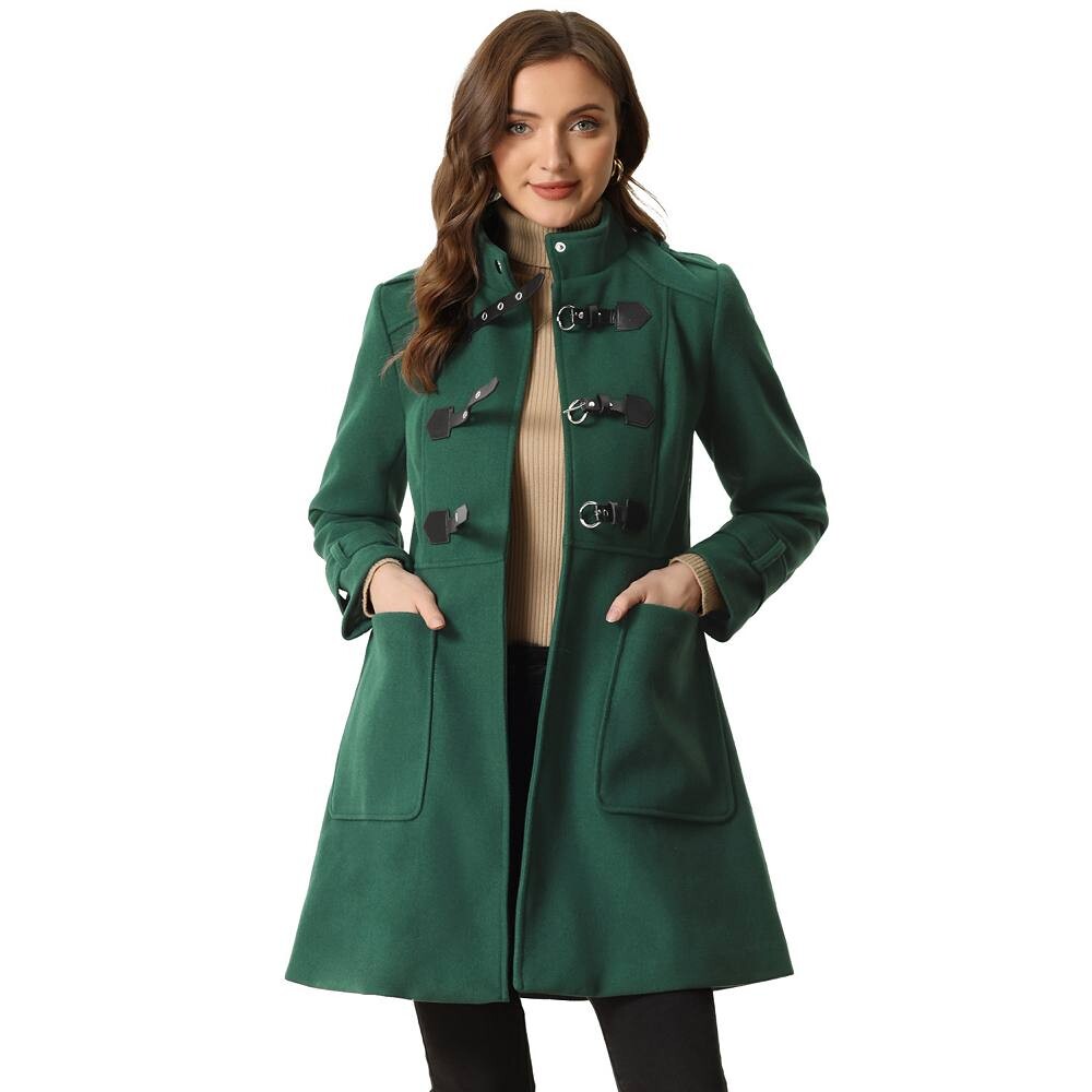 Женское однобортное винтажное зимнее пальто с воротником-стойкой и верхней одеждой ALLEGRA K, зеленый
Женское однобортное винтажное зимнее пальто с воротником-стойкой и верхней одеждой ALLEGRA K, зеленый