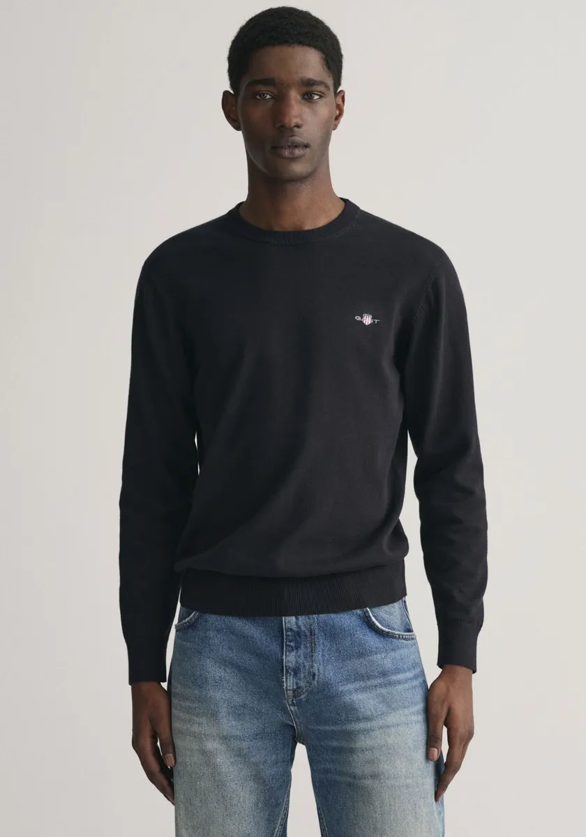Свитер с круглым вырезом Gant "CLASSIC COTTON C-NECK", вязаный свитер премиум-класса из мягкого 100% хлопка, переходный свитер, черный
Свитер с круглым вырезом Gant "CLASSIC COTTON C-NECK", вязаный свитер премиум-класса из мягкого 100% хлопка, переходный свитер, черный