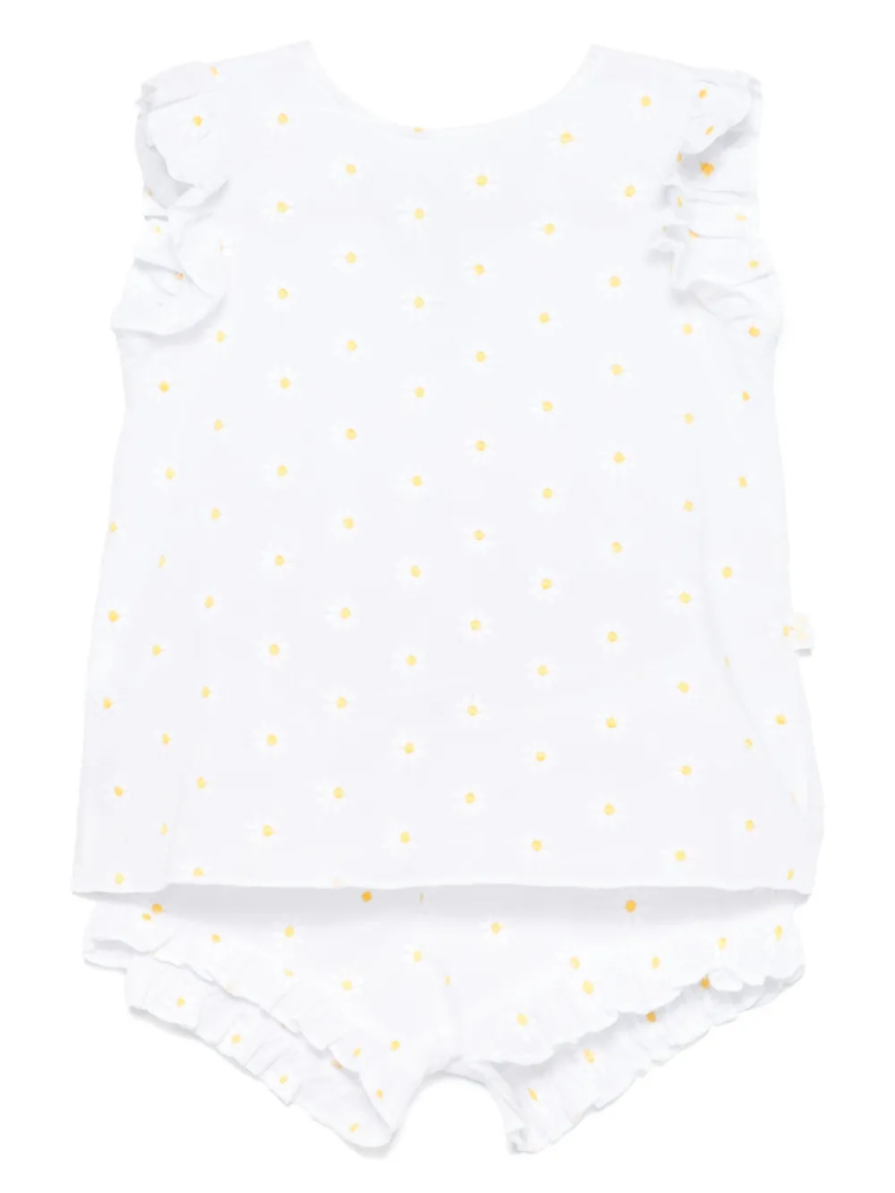 Комплект из топа и шортов с цветочной вышивкой Il Gufo, белый
Комплект из топа и шортов с цветочной вышивкой Il Gufo, белый