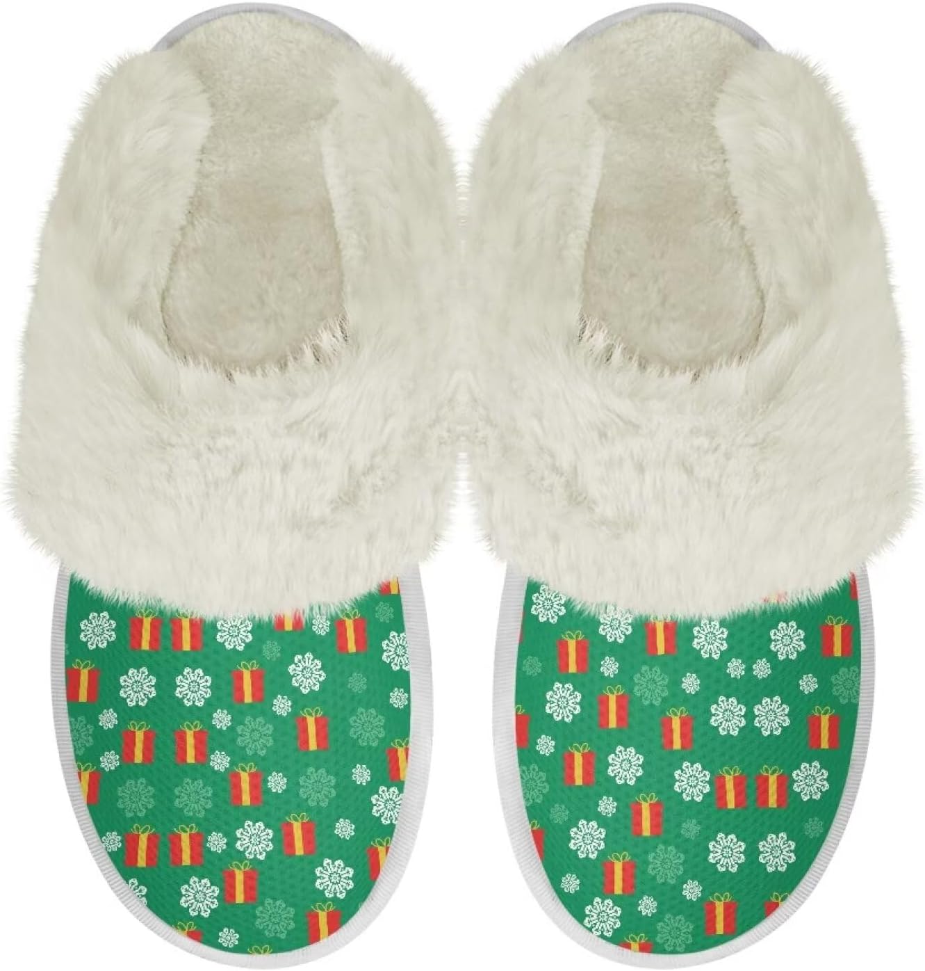 Рождественские тапочки Nxidvxne с меховой отделкой для женщин и мужчин, домашние тапочки из фланели, мягкие тапочки для спальни, противоскользящие, зеленый
Рождественские тапочки Nxidvxne с меховой отделкой для женщин и мужчин, домашние тапочки из фланели, мягкие тапочки для спальни, противоскользящие, зеленый