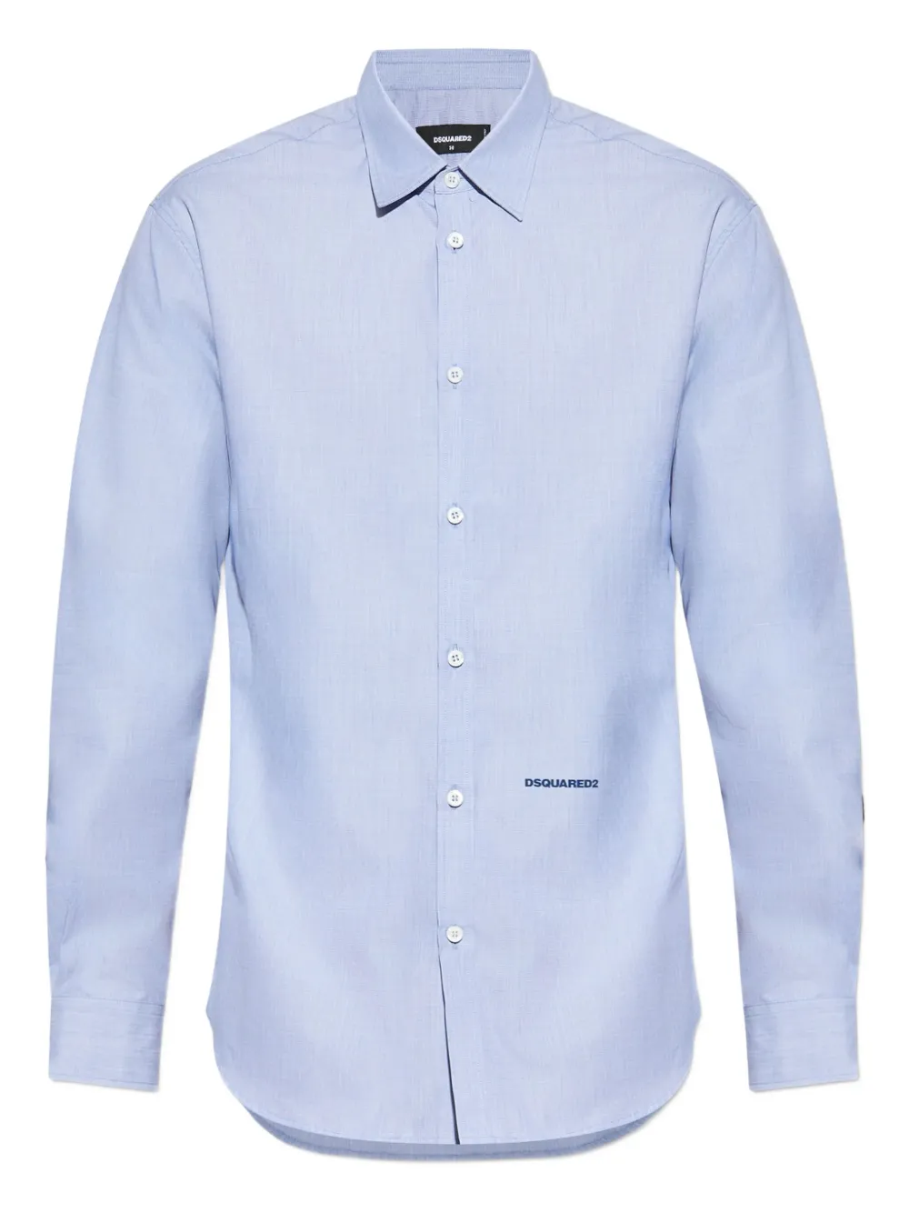 Хлопковая рубашка с вышитым логотипом DSQUARED2, синий
Хлопковая рубашка с вышитым логотипом DSQUARED2, синий