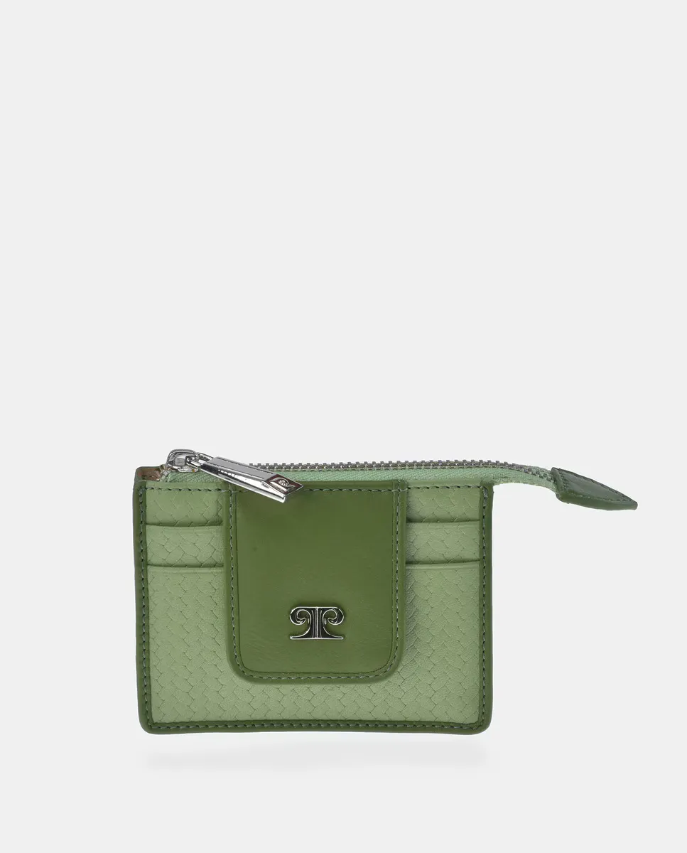 Женский кошелек Pierre Cardin из кожи с тиснением в елочку, зеленый
Женский кошелек Pierre Cardin из кожи с тиснением в елочку, зеленый