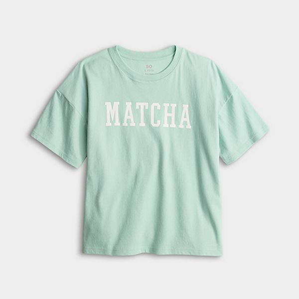 Футболка с принтом oversize для девочек 7-20 лет в размерах regular и plus So, Green Matcha
Футболка с принтом oversize для девочек 7-20 лет в размерах regular и plus So, Green Matcha
