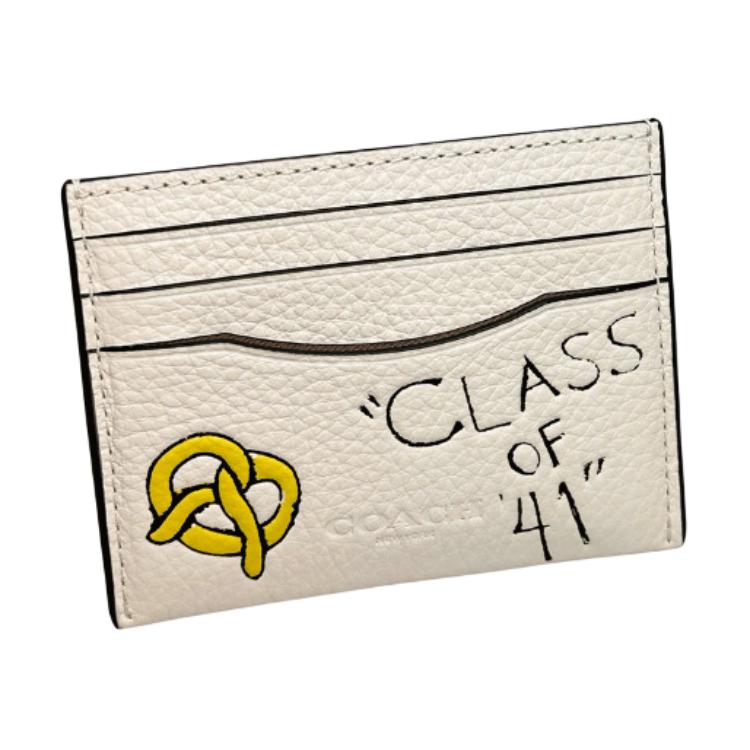 COACH Кожаный мини-картхолдер мужской меловой, Chalk 
COACH Кожаный мини-картхолдер мужской меловой, Chalk