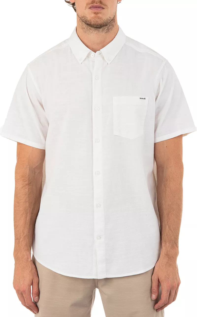 Мужская эластичная рубашка с короткими рукавами Hurley One & Only, цвет White Heather
Мужская эластичная рубашка с короткими рукавами Hurley One & Only, цвет White Heather