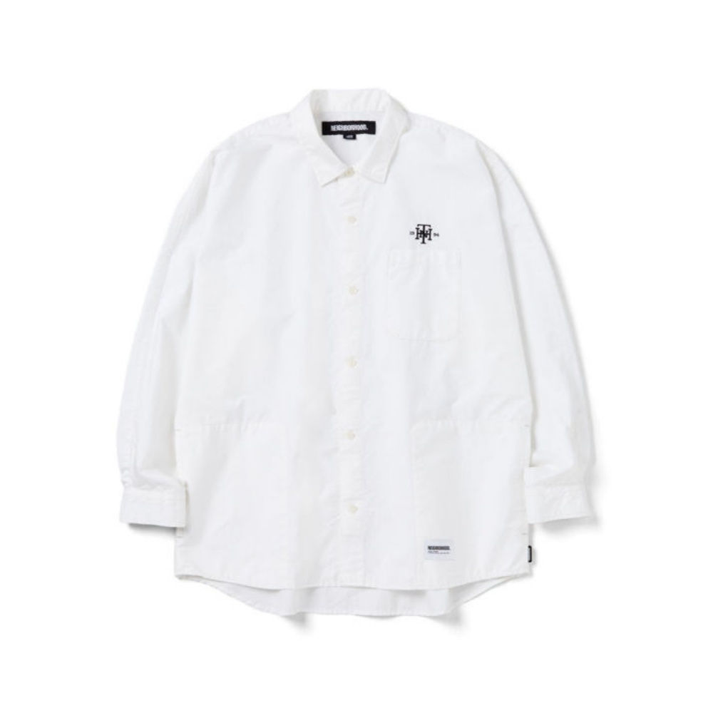 Рубашка с вышитым логотипом Trad NEIGHBORHOOD, белый
Рубашка с вышитым логотипом Trad NEIGHBORHOOD, белый