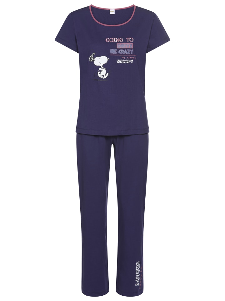 Peanuts Пижама темно-синего цвета с принтом
Peanuts Пижама темно-синего цвета с принтом