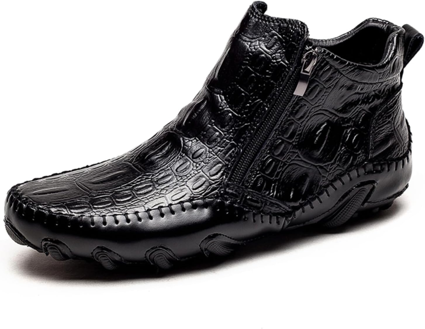 Мужские ботинки Foapts с боковой молнией, узор крокодила, на щиколотку, с противоскользящей подошвой, черный
Мужские ботинки Foapts с боковой молнией, узор крокодила, на щиколотку, с противоскользящей подошвой, черный