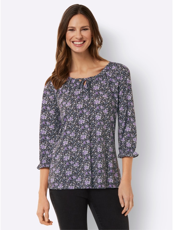 Рубашка-туника в графитово-сиреневом узоре WITT WEIDEN
Рубашка-туника в графитово-сиреневом узоре WITT WEIDEN