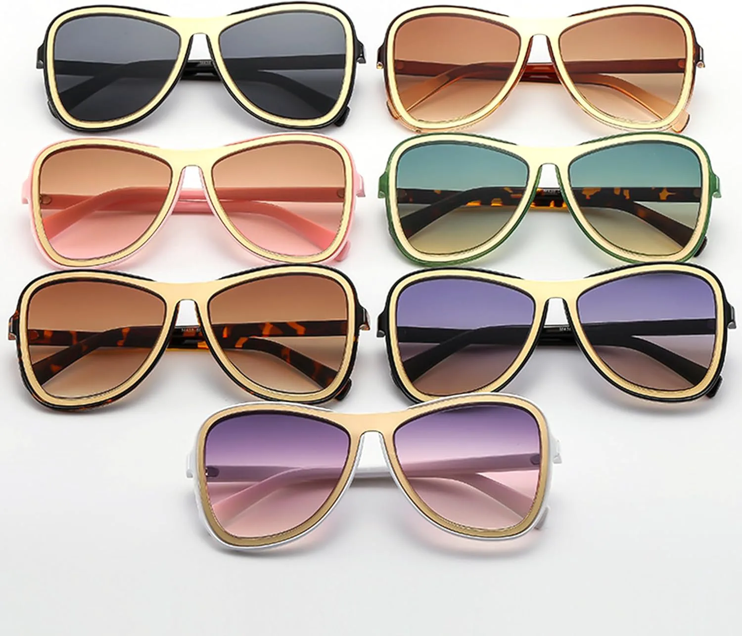 bullabulling Винтажные роскошные солнцезащитные очки-пилот для женщин и мужчин, увеличенного размера, с защитой UV400, плоская верхняя часть, Leopard/Brown
bullabulling Винтажные роскошные солнцезащитные очки-пилот для женщин и мужчин, увеличенного размера, с защитой UV400, плоская верхняя часть, Leopard/Brown