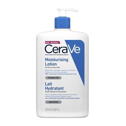 Лосьон для лица и тела CeraVe Moisturizing, 1000 мл
Лосьон для лица и тела CeraVe Moisturizing, 1000 мл