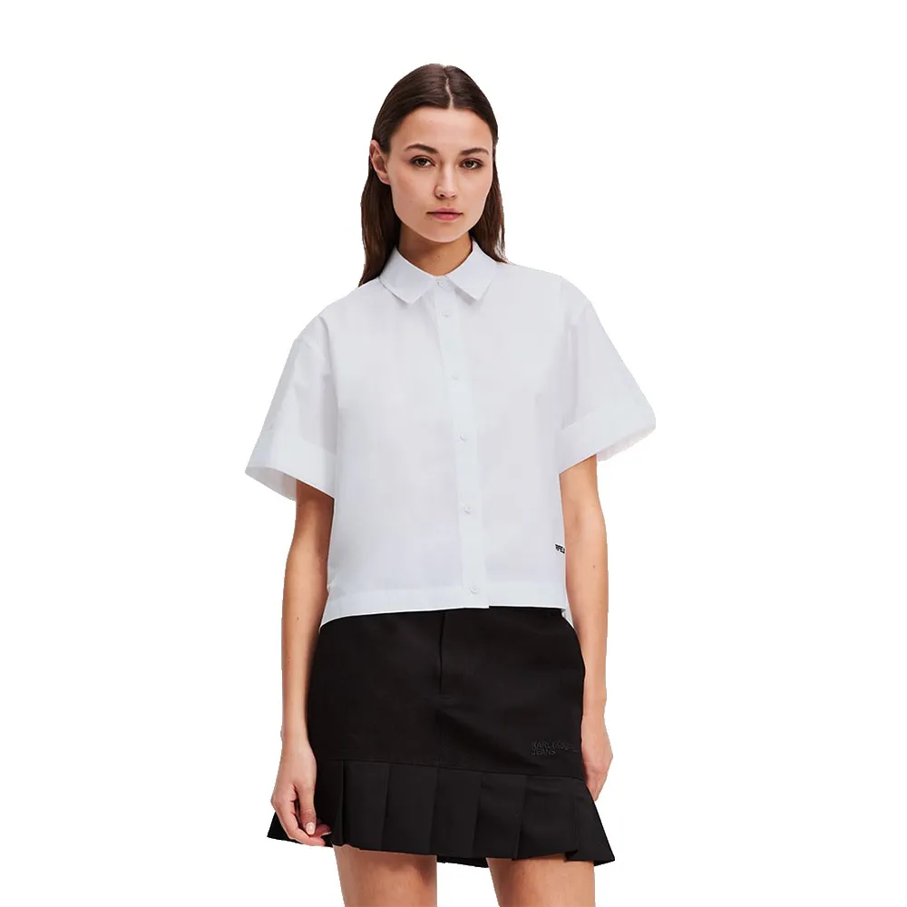 Рубашка с коротким рукавом Karl Lagerfeld Boxy Denim, белый
Рубашка с коротким рукавом Karl Lagerfeld Boxy Denim, белый