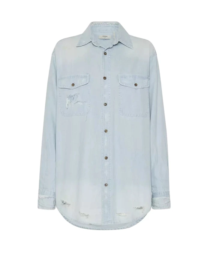 Повседневная джинсовая рубашка из шамбре One Teaspoon, синий
Повседневная джинсовая рубашка из шамбре One Teaspoon, синий