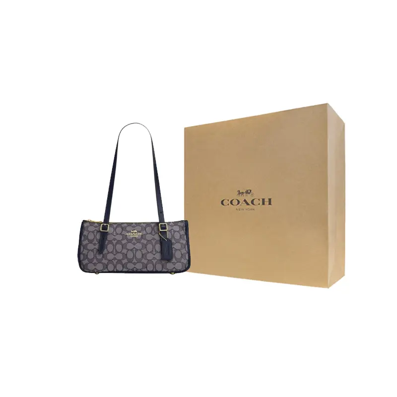 COACH Классическая жаккардовая сумка через плечо с гладкой кожей
COACH Классическая жаккардовая сумка через плечо с гладкой кожей