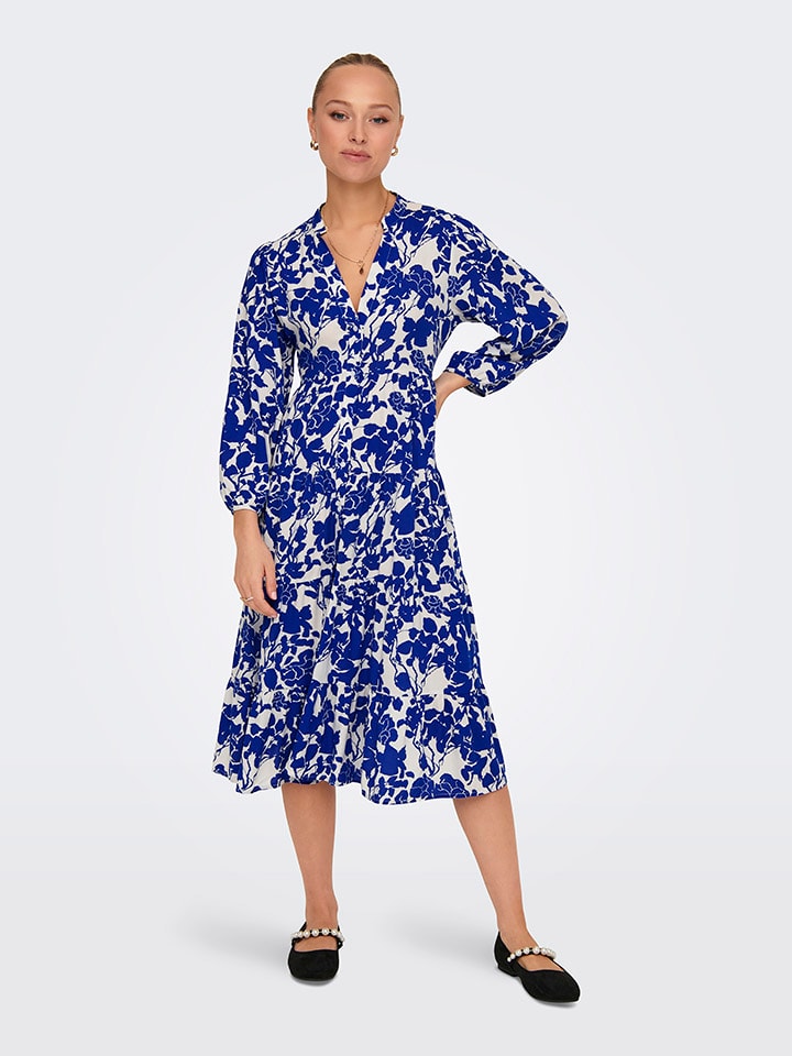 Платье до колена ONLY, белый/синий
Платье до колена ONLY, белый/синий