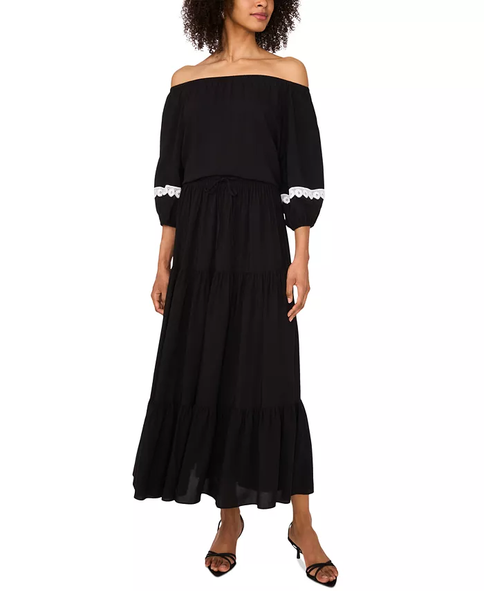 Женский топ с открытыми плечами и макси-юбка Sam & Jess, синий
Женский топ с открытыми плечами и макси-юбка Sam & Jess, синий