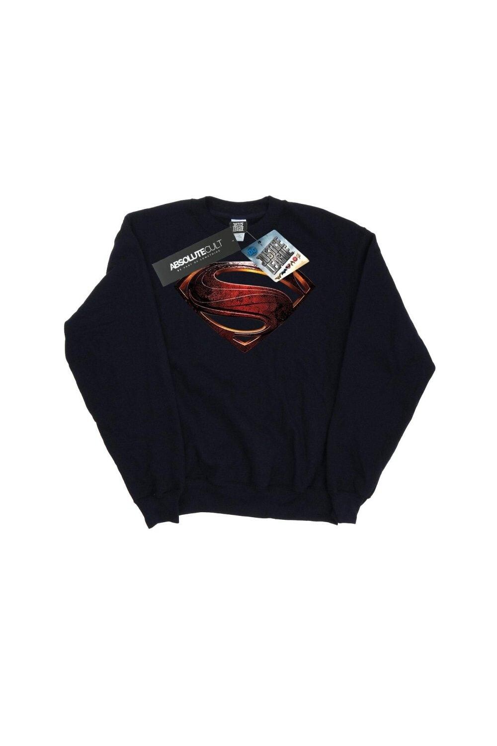 Толстовка с эмблемой Супермена из фильма «Лига справедливости» DC Comics, темно-синий 
Толстовка с эмблемой Супермена из фильма «Лига справедливости» DC Comics, темно-синий