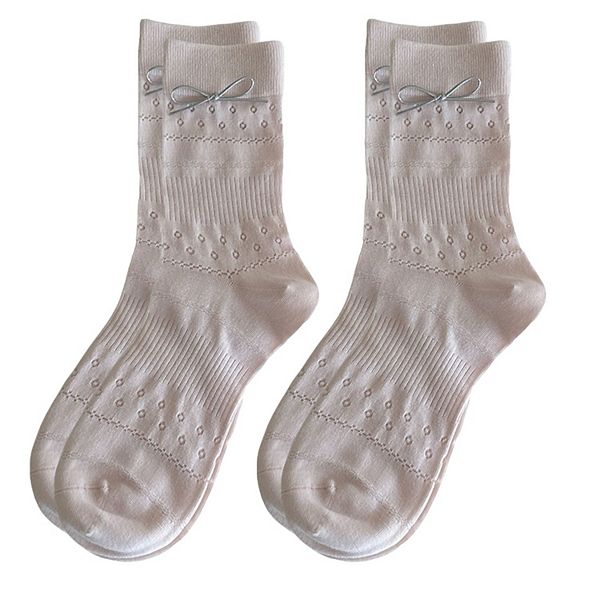 Женские носки с вязаным узором и кожаным бантом, длина до середины икры, 2 пары Anna-Kaci, Pink
Женские носки с вязаным узором и кожаным бантом, длина до середины икры, 2 пары Anna-Kaci, Pink