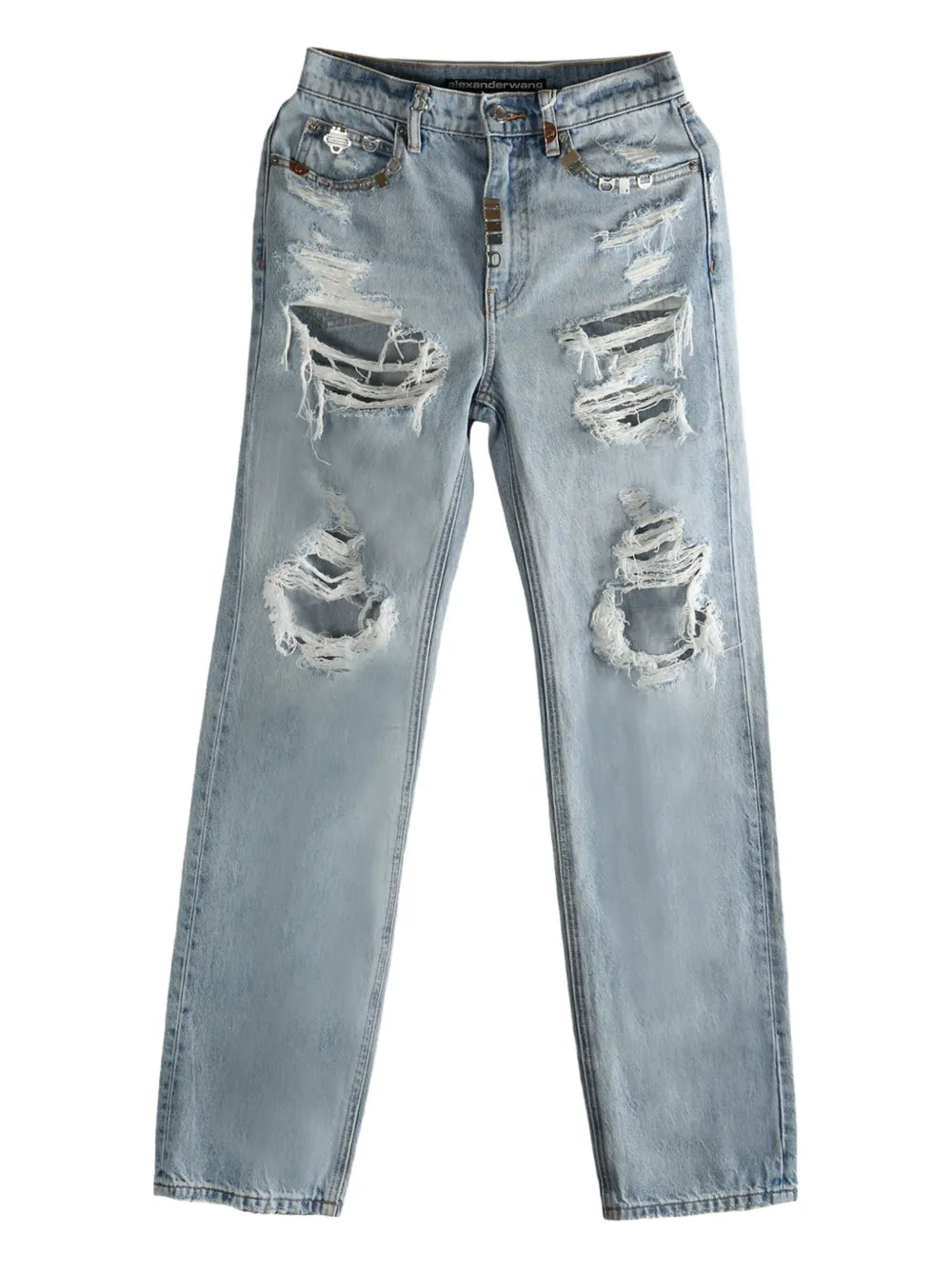 Джинсы с потертостями Alexander Wang, синий
Джинсы с потертостями Alexander Wang, синий