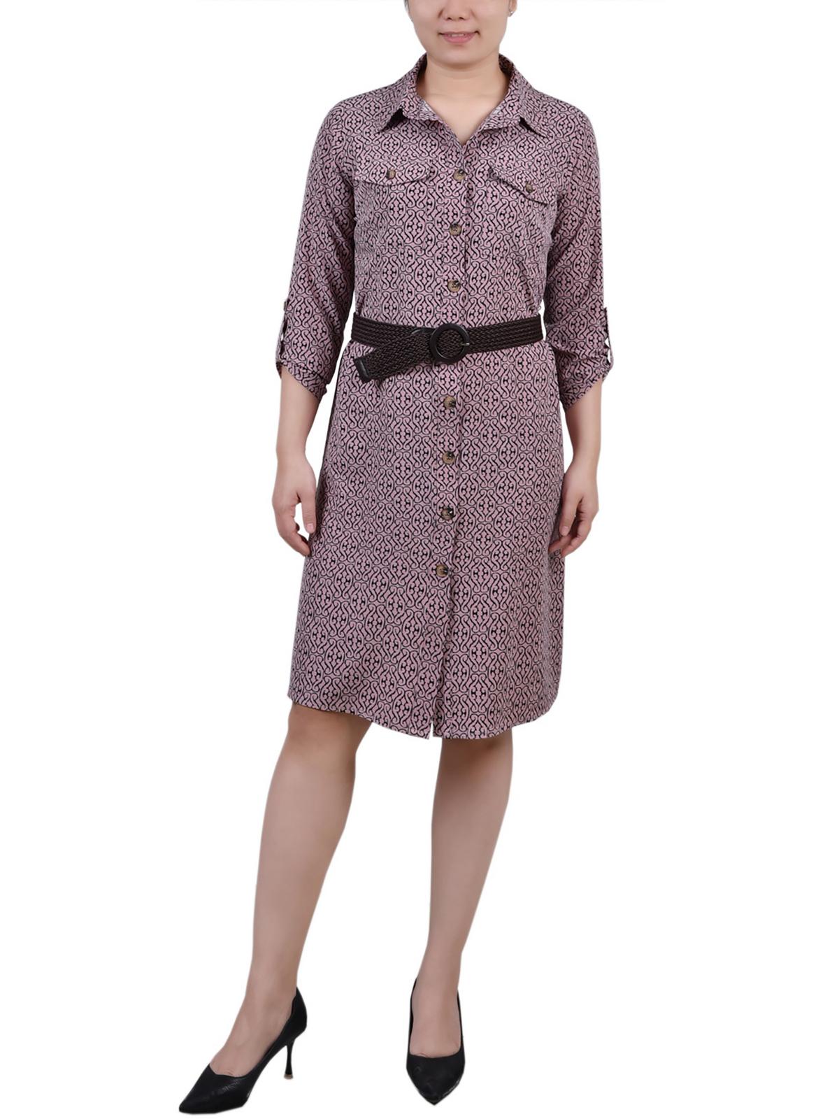 Платье-рубашка с карманами для женщин Petites NY Collection, цвет lilas black swirl
Платье-рубашка с карманами для женщин Petites NY Collection, цвет lilas black swirl
