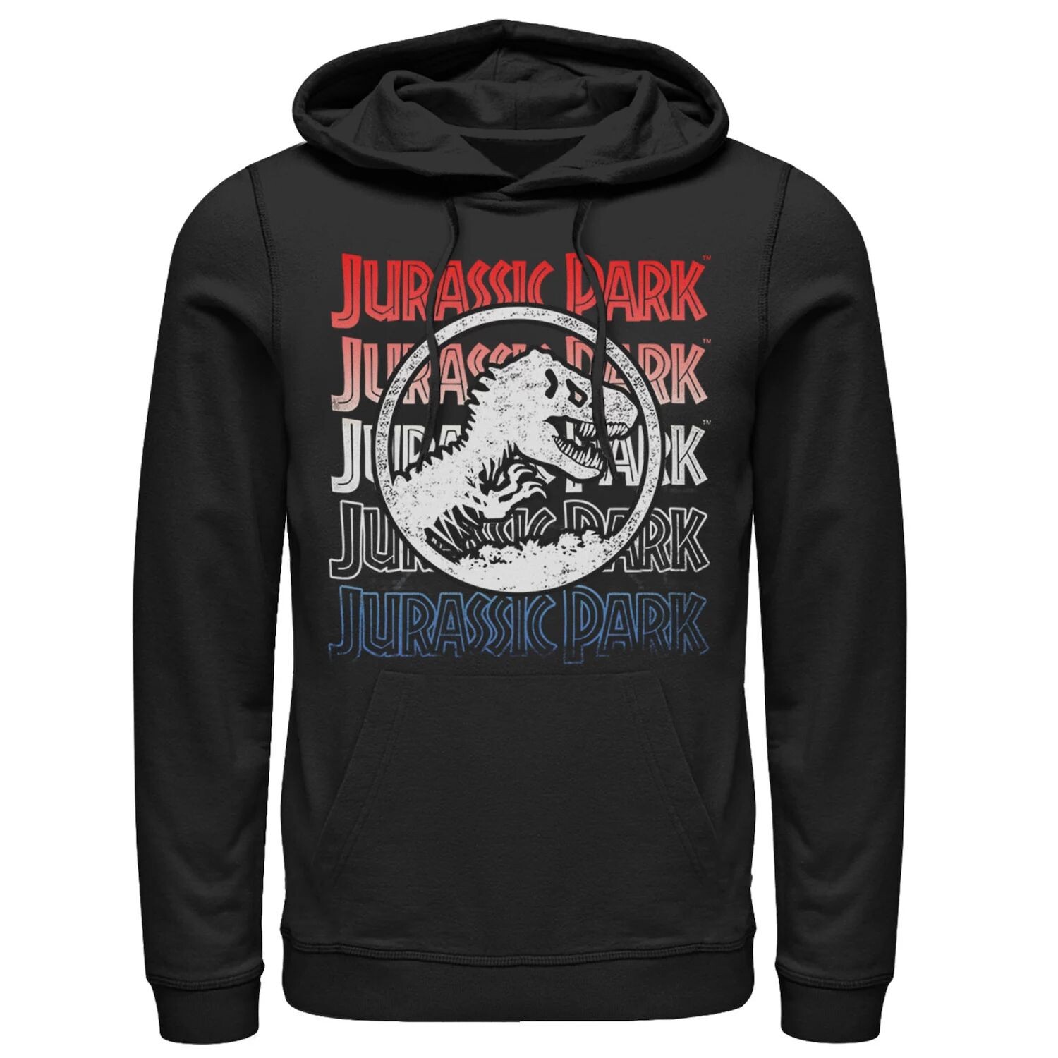 Мужской пуловер с капюшоном и рисунком «Парк Юрского периода», красный, белый и синий цвета Licensed Character, черный
Мужской пуловер с капюшоном и рисунком «Парк Юрского периода», красный, белый и синий цвета Licensed Character, черный