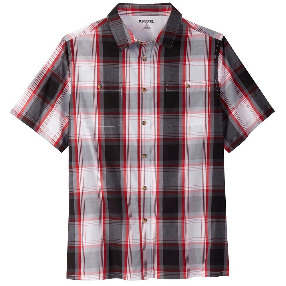 Мужская спортивная рубашка в клетку с короткими рукавами и принтом Kingsize Big & Tall KingSize, цвет Black Check
Мужская спортивная рубашка в клетку с короткими рукавами и принтом Kingsize Big & Tall KingSize, цвет Black Check