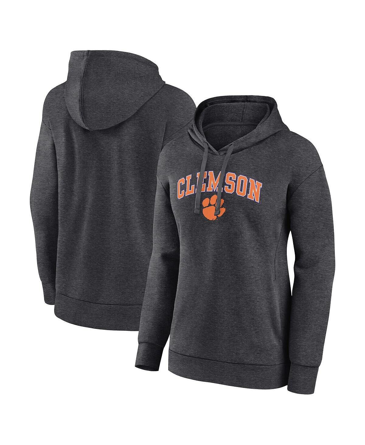 Женский пуловер с капюшоном с логотипом Heather Charcoal Clemson Tigers Evergreen Campus Fanatics
Женский пуловер с капюшоном с логотипом Heather Charcoal Clemson Tigers Evergreen Campus Fanatics