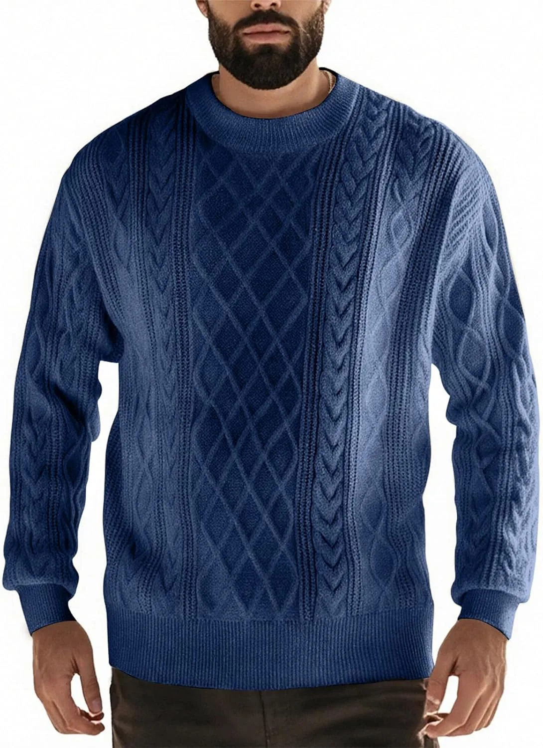 Мужской свитер с воротником-стойкой и застежкой на четверть
Мужской свитер с воротником-стойкой и застежкой на четверть