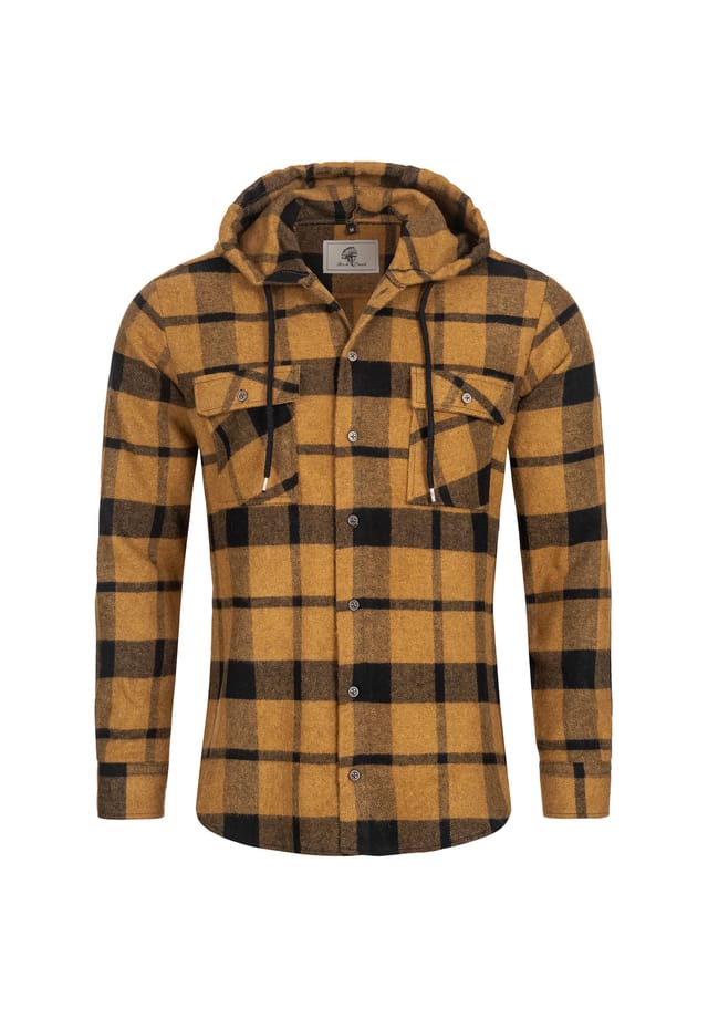 Рубашка в клетку с капюшоном стандартный крой Rock Creek, коричневый
Рубашка в клетку с капюшоном стандартный крой Rock Creek, коричневый
