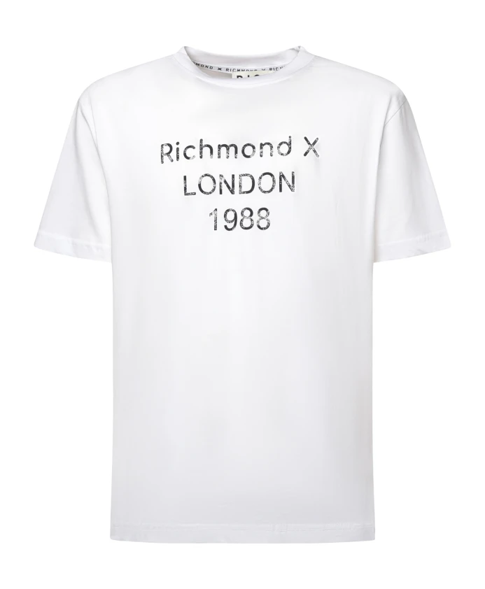 Футболка с контрастным принтом спереди Richmond, белый
Футболка с контрастным принтом спереди Richmond, белый